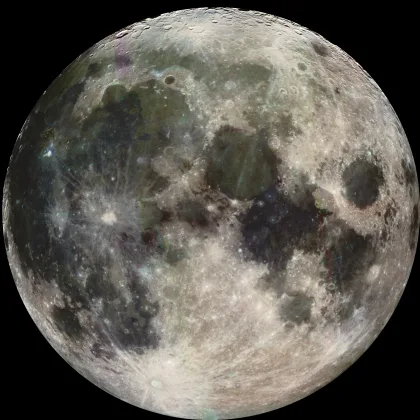 Full moon over the Central Coast